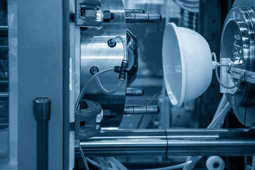 Plastic injection moulding.